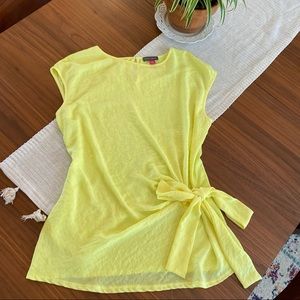 Vince Camuto neon yellow blouse